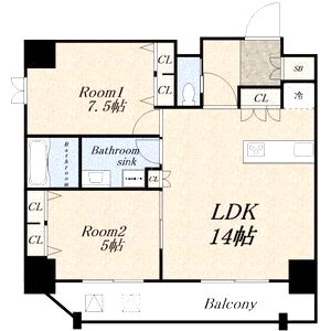 Mon maison 1の間取り図