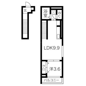 リベルテ逆瀬川の間取り図