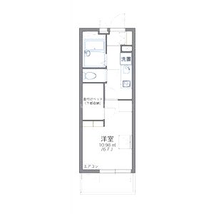 レオパレスシャンテ本町の間取り図