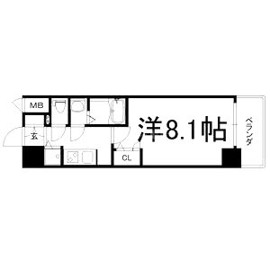 サムティ阿波座ベルシアの間取り図