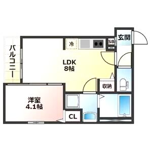 ALEGRIA泉佐野IIIの間取り図