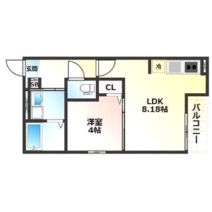 ALEGRIA泉佐野IIIの間取り図