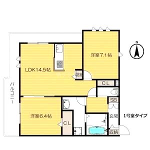 シルフィードうめきたの間取り図