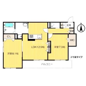 シルフィードうめきたの間取り図