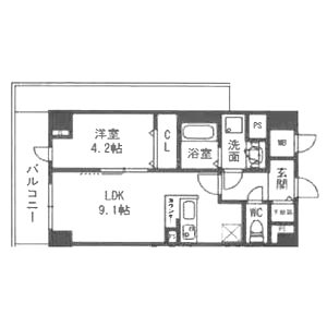 メゾン材木町の間取り図