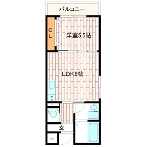 グランイニシオ都島の間取り図