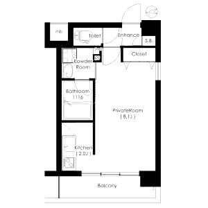 パークテラス花谷の間取り図
