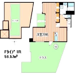 リバープレイス梅田北の間取り図