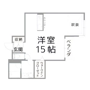リバープレイス梅田北の間取り図