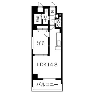 インベスト京都堀川の間取り図