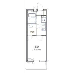 レオパレスガーデン湊の間取り図