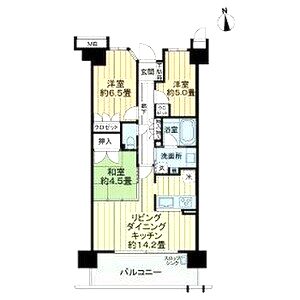 ライオンズ須磨離宮公園の間取り図