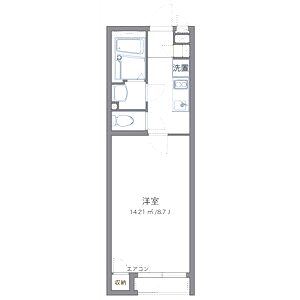 クレイノ上野西晴風第2の間取り図