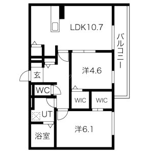 Villa le Euphoria AKASHI・OKUBOCHOの間取り図