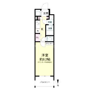 La Douceur玉造の間取り図