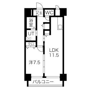 西舞子壱番館の間取り図