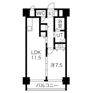 西舞子壱番館の間取り図