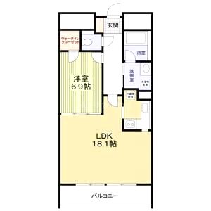 船場ミッドキューブの間取り図