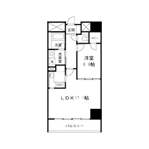船場ミッドキューブの間取り図
