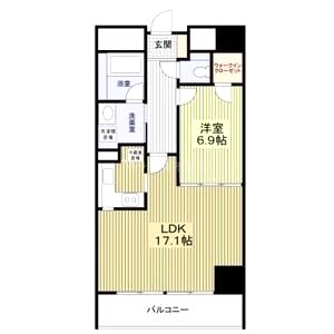船場ミッドキューブの間取り図
