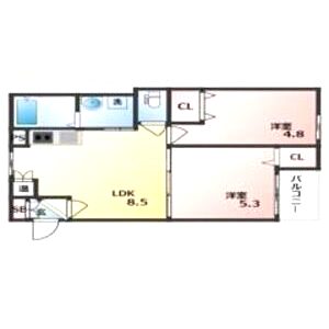 GRANDIR尼崎の間取り図