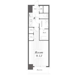 セイル淀屋橋の間取り図