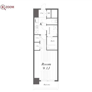 セイル淀屋橋の間取り図