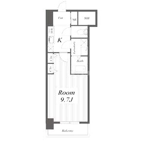 セイル淀屋橋の間取り図