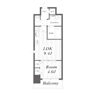 セイル淀屋橋の間取り図