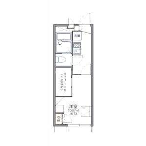 レオパレス蜂ヶ岡の間取り図