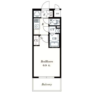エスリードレジデンス大阪福島の間取り図