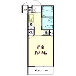 ファーストフィオーレ梅田イーストの間取り図