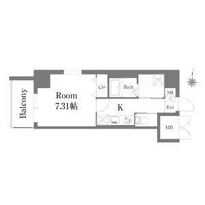 エメルミナ豊中岡町の間取り図