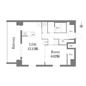 エメルミナ豊中岡町の間取り図