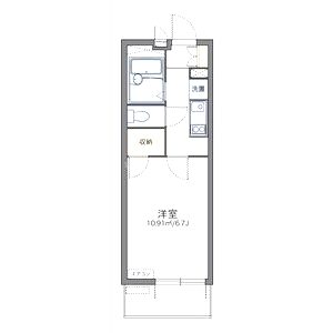 レオパレス東山山麓の間取り図