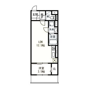 サンジェルマン市岡の間取り図
