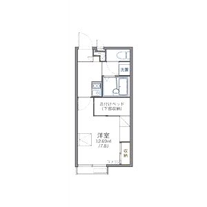レオパレスレジャンド今津の間取り図