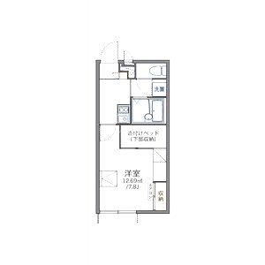 レオパレスレジャンド今津の間取り図