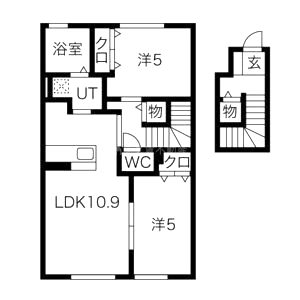 SUNNY GABLESの間取り図