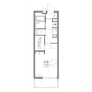 レオパレス安住の間取り図