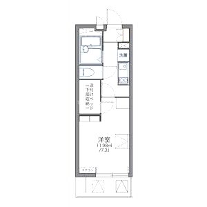 レオパレス安住の間取り図