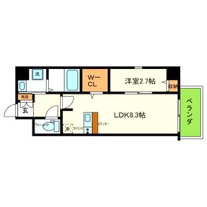 ONLYONE伊丹千僧の間取り図