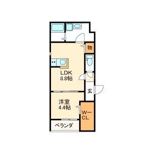 REGIES立花町の間取り図