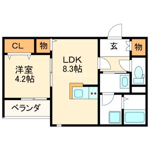 REGIES立花町の間取り図