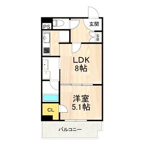 サムティ難波グレイスの間取り図