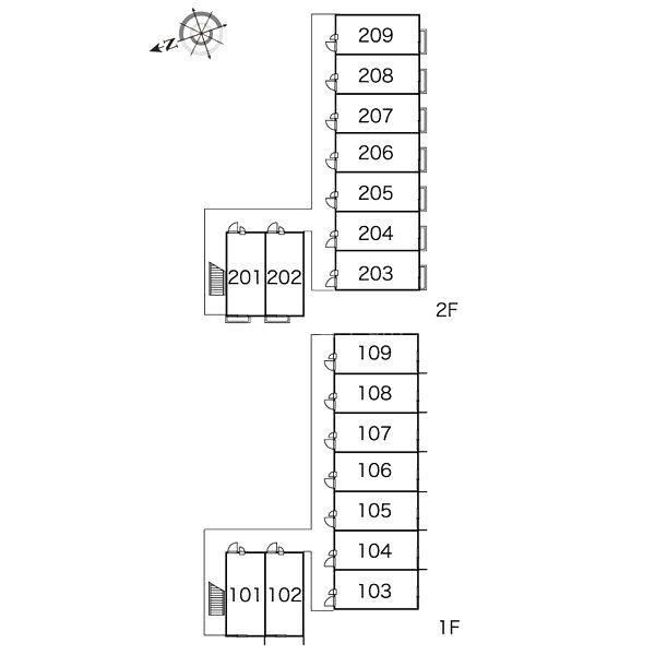 レオパレスヴィレッジ殿城の室内写真2枚目