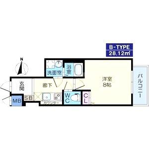 カミオン別院の間取り図