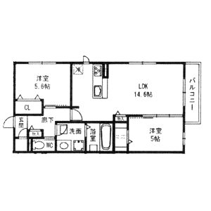 シャルム高石の間取り図