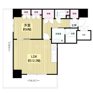 ベルファース尼崎の間取り図
