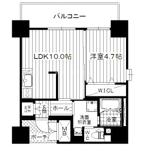 SunSunなんば弐番館の間取り図